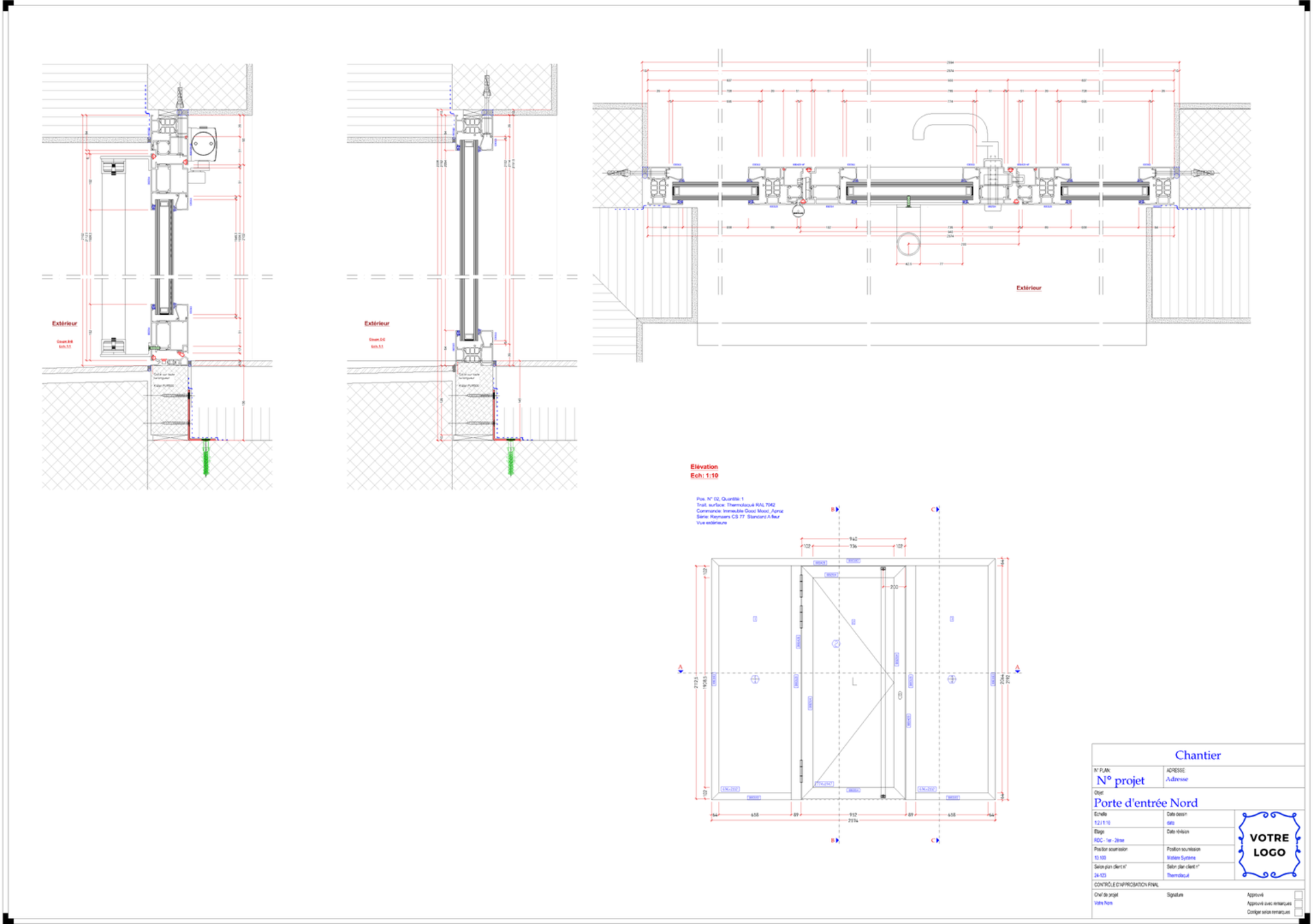 Concept de porte de cave coupe-feu ei-30