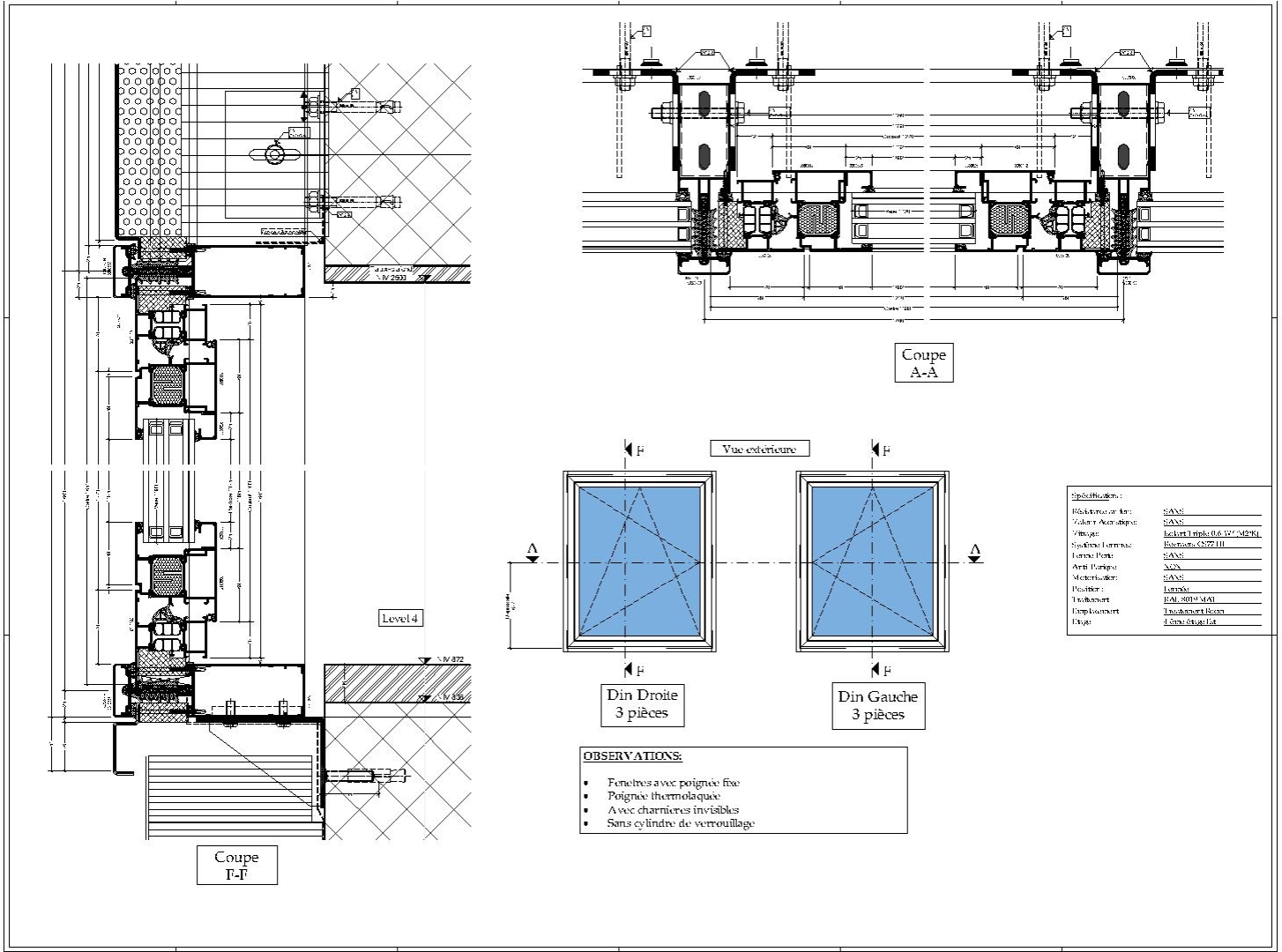 Concept de fenêtre isolante